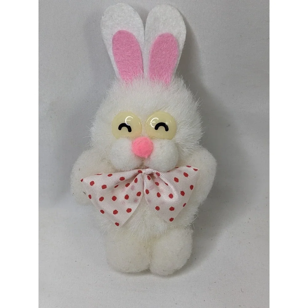 White Rabbit Plush‎ Bunny 4.5 Inch Puffy Felt Ears Ornament